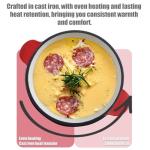 Artestia Cast Iron Fondue Set for 6