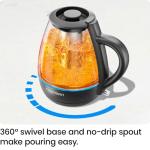 Chefman Electric Kettle with Tea Infuser, 1L