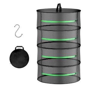 YSSOA 4-Layer Herb Drying Rack with Zipper