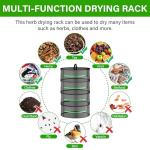 YSSOA 4-Layer Herb Drying Rack with Zipper