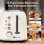 Aigostar Retro 2-Slice Extra-Wide Toaster