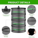 YSSOA 4-Layer Herb Drying Rack with Zipper