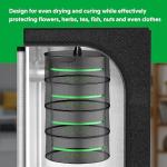 YSSOA 4-Layer Herb Drying Rack with Zipper