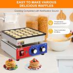 SICHI Mini Pancake Maker with Timer and Nonstick