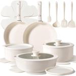 CAROTE 19-Piece Nonstick Ceramic Cookware Set