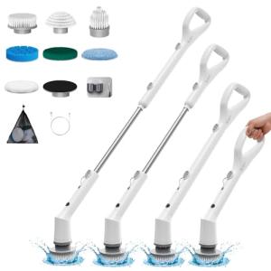 Cordless Spin Scrubber with 7 Brush Heads
