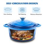 6 Quart Non-Stick Enameled Cast Iron Dutch Oven
