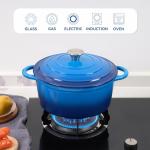 6 Quart Non-Stick Enameled Cast Iron Dutch Oven