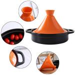 WJXBoos Ceramic Casserole Braiser Pan, 1.3 Quart