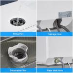 Compact Countertop Dishwasher with Multiple Wash Modes