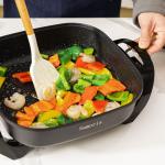Samoris 17-Inch Non-Stick Electric Skillet with Lid