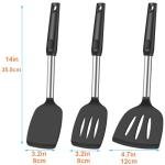 Silicone Spatula Set for Nonstick Cookware