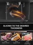 FOHERE 200W Electric Meat Slicer with Adjustable Blades