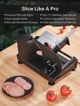 FOHERE 200W Electric Meat Slicer with Adjustable Blades