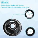 Black Drip Pans Set for GE Electric Stove