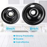 Black Drip Pans Set for GE Electric Stove