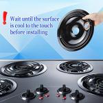Black Drip Pans Set for GE Electric Stove