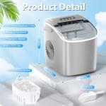 Portable Ice Maker with Self-Cleaning Feature