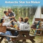Portable Ice Maker with Self-Cleaning Feature