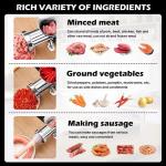 2-in-1 Manual Meat Grinder with Sausage Stuffer