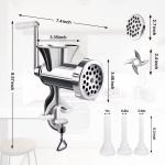 2-in-1 Manual Meat Grinder with Sausage Stuffer