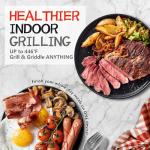 CUSIMAX Smokeless Indoor Electric Grill with LED Display