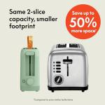 Bella 2 Slice Slim Toaster with Shade Control