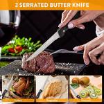 KITWARE Set of 6 Sharp Steak Knives