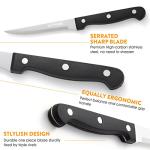 KITWARE Set of 6 Sharp Steak Knives