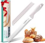 HAUSHOF 8-Inch Serrated Bread Knife with Sheath