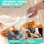 HAUSHOF 8-Inch Serrated Bread Knife with Sheath