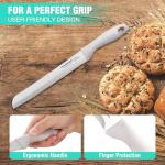 HAUSHOF 8-Inch Serrated Bread Knife with Sheath
