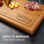 Custom Engraved Bamboo Cutting Board Gift