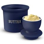 Kook Ceramic Butter Keeper with Lid - Navy