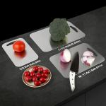 BlueBark 3-Piece Stainless Steel Cutting Board Set