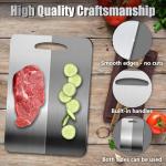 BlueBark 3-Piece Stainless Steel Cutting Board Set