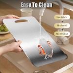 BlueBark 3-Piece Stainless Steel Cutting Board Set