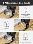 KUCCU 9.5 Qt Electric Stand Mixer, 660W