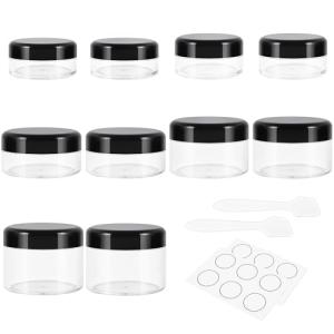 Travel Size Containers Set with Labels and Spatulas