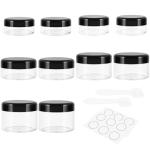 Travel Size Containers Set with Labels and Spatulas