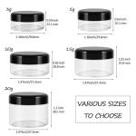 Travel Size Containers Set with Labels and Spatulas