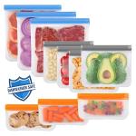 Lerine 10-Pack Leakproof Reusable Food Storage Bags