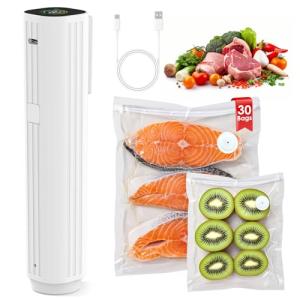 Cordless Vacuum Sealer with 30 Reusable Bags