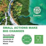 Lerine 10-Pack Leakproof Reusable Food Storage Bags