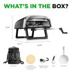 Nutrichef Outdoor Pizza Oven with Rotating Stone