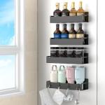 Magnetic Spice Rack Organizer for Kitchen, 4 Pack
