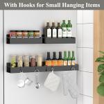 Magnetic Spice Rack Organizer for Kitchen, 4 Pack