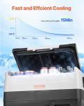 VEVOR Portable Dual Zone Car Refrigerator 48QT