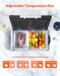 VEVOR Portable Dual Zone Car Refrigerator 48QT