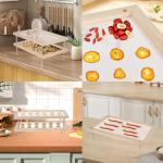 YiePhiot Two-Tier Wooden Herb Drying Rack